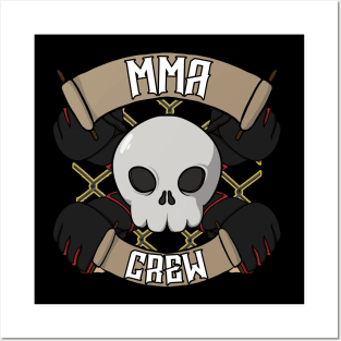 MMA crew Jolly Roger pirate flag Posters and Art